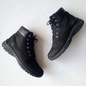 Timberland Black Leather Lace Up Combat Boots EU Size 38